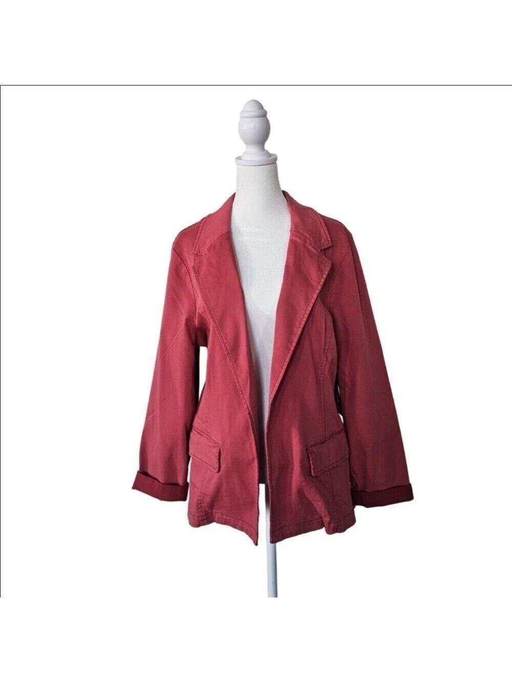 Liverpool Los Angeles Coral Open Front Casual Blazer Size XL